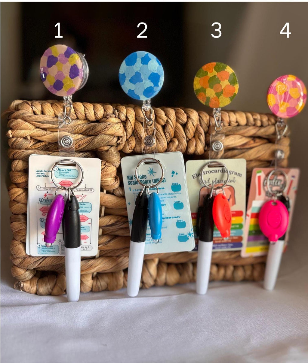 Floral Badge Reels | Handmade Nursing Badge Reel