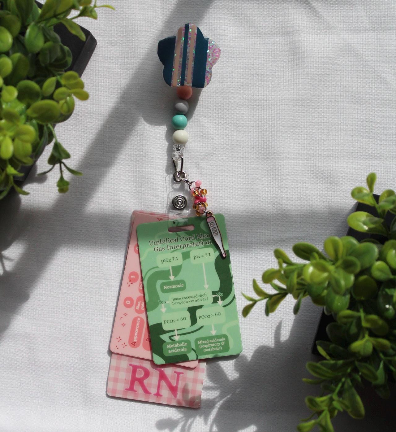 Baby Blanket Flower Badge Reel | Badge Reels