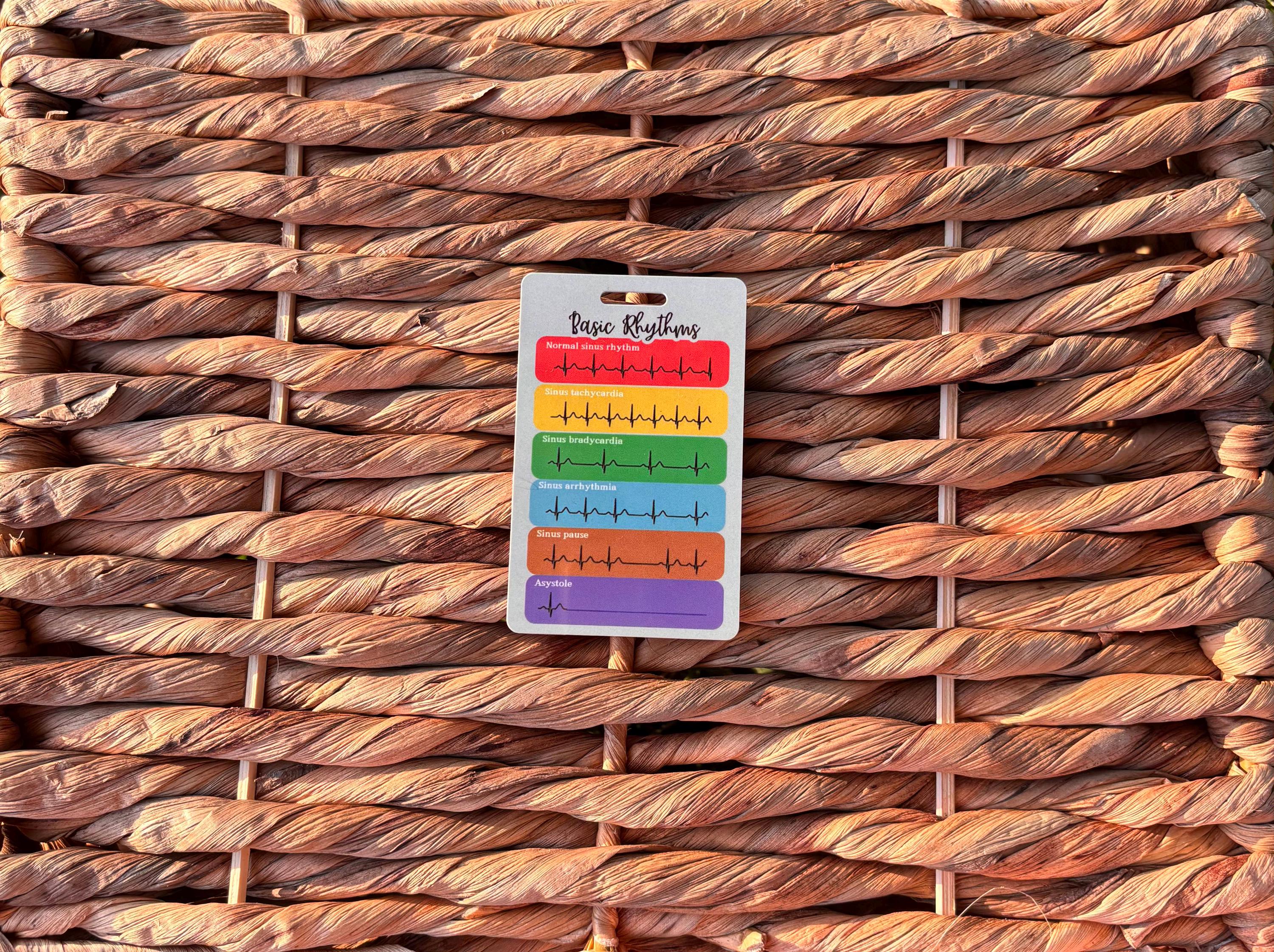 Electrocardiogram Badge Buddy | Lead Placement & Basic Rhythms