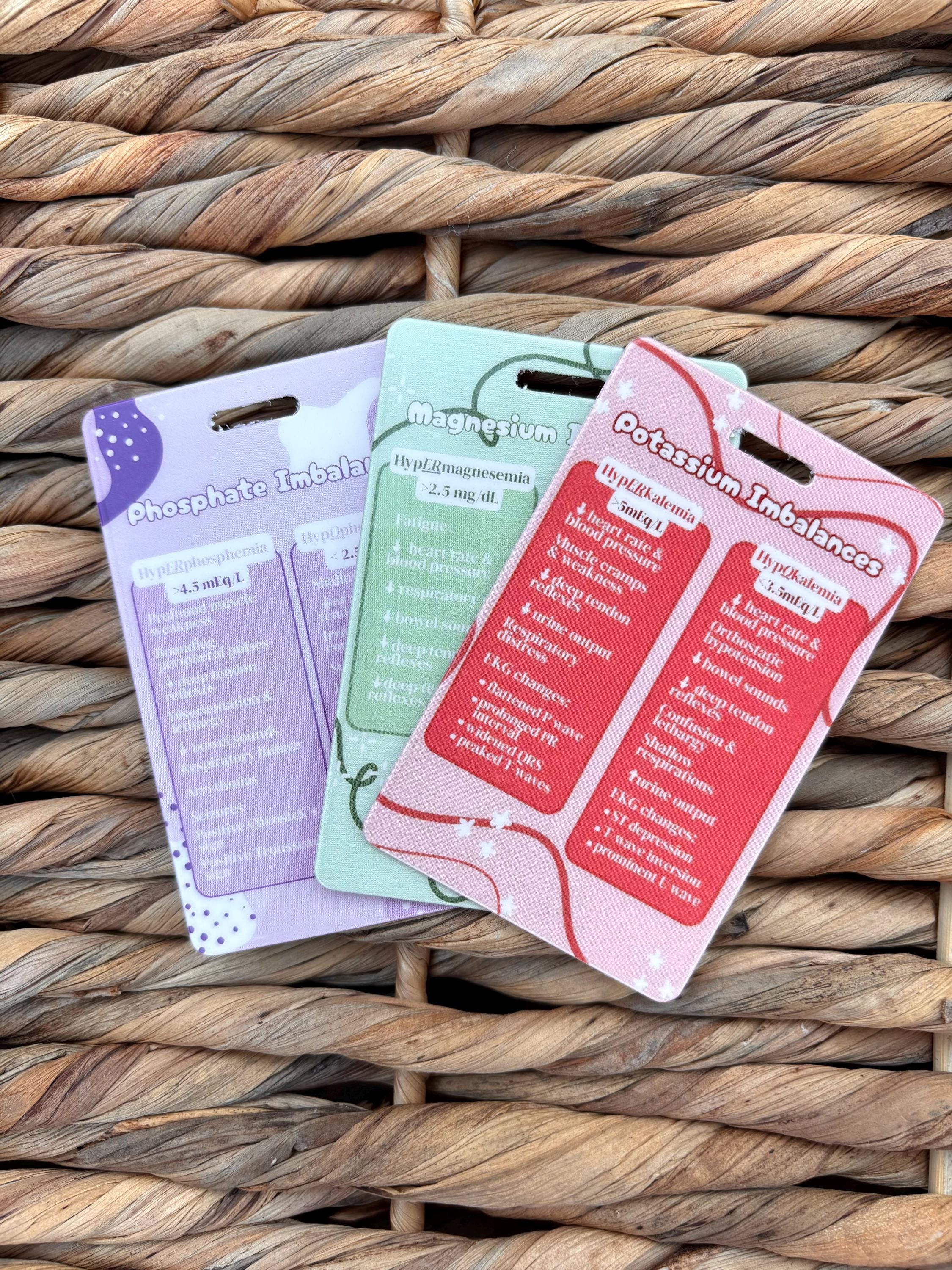 Electrolyte Imbalances & Relationships Badge Buddy | Nursing Badge Buddies