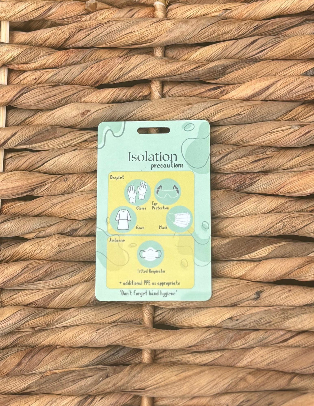 Isolation Precautions Badge Buddy | Proper PPE