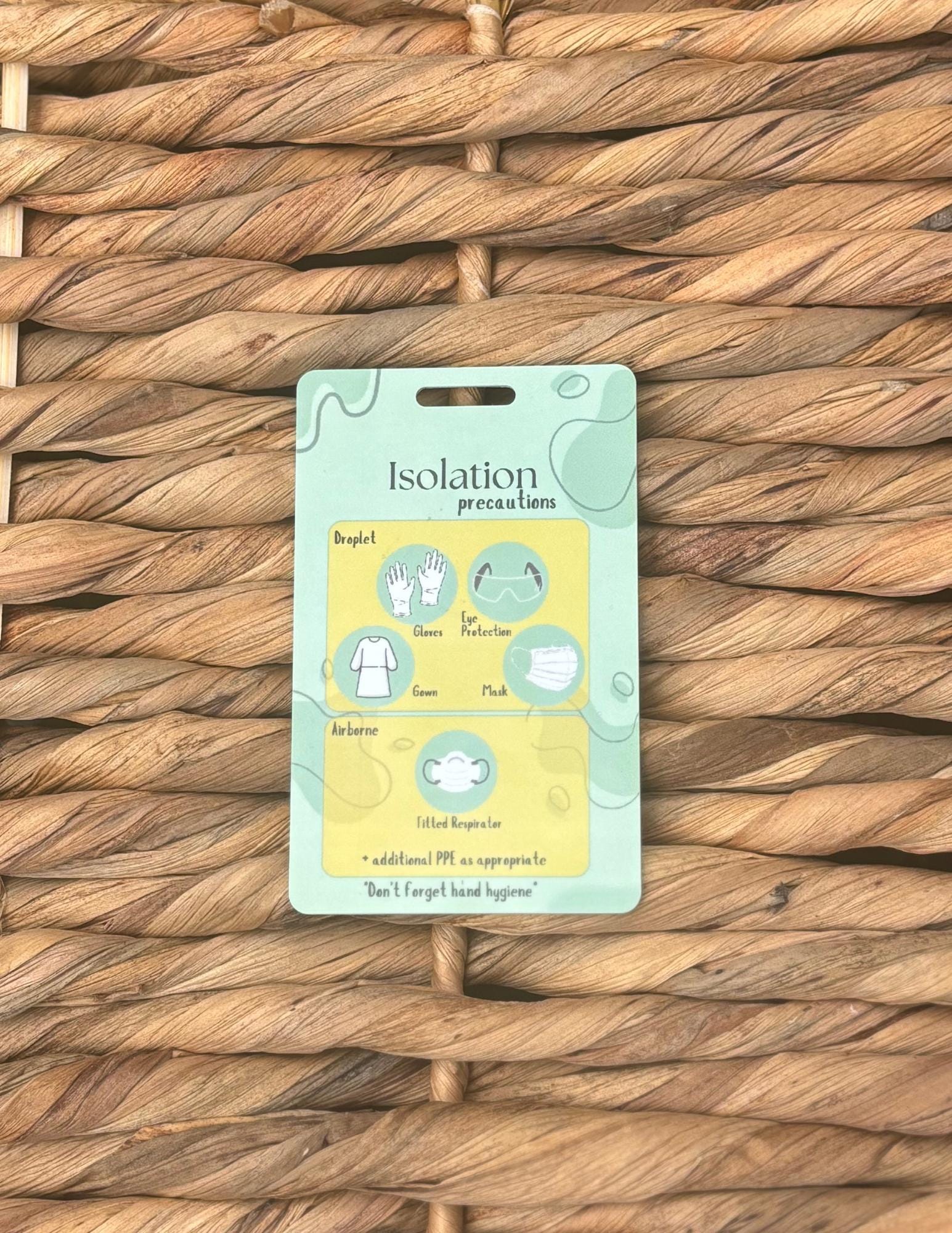 Isolation Precautions Badge Buddy | Proper PPE