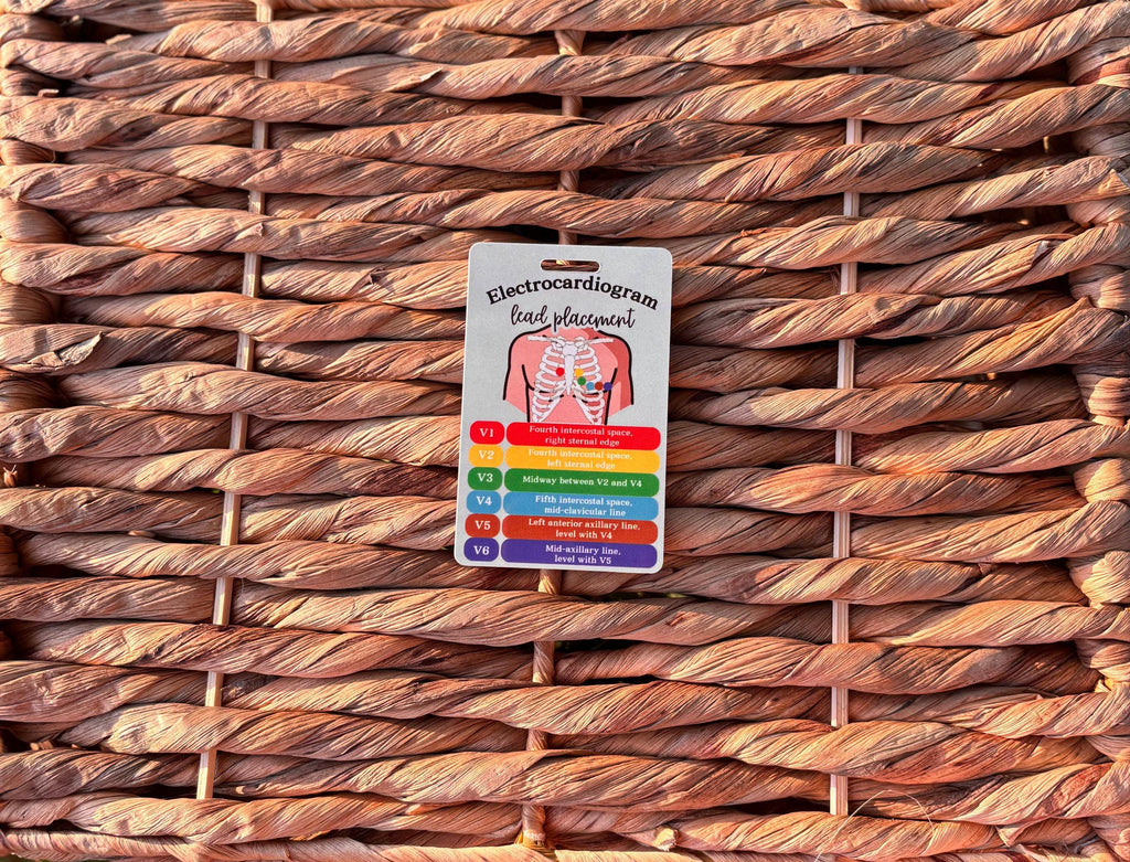 Electrocardiogram Badge Buddy | Lead Placement & Basic Rhythms