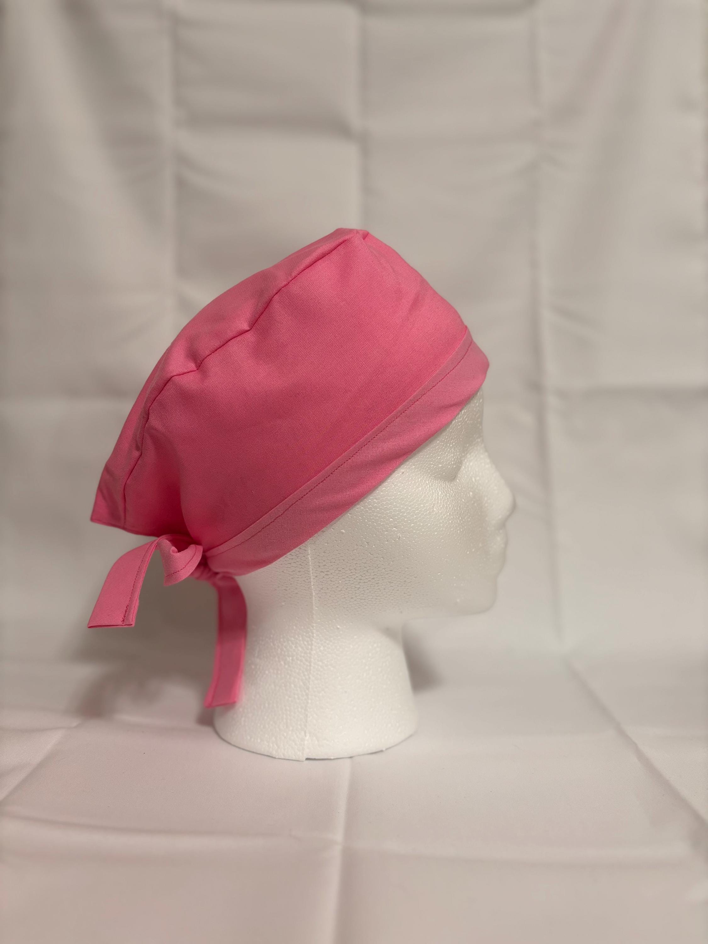 Pretty in Pink Scrub Cap with Ties | Scrub Caps