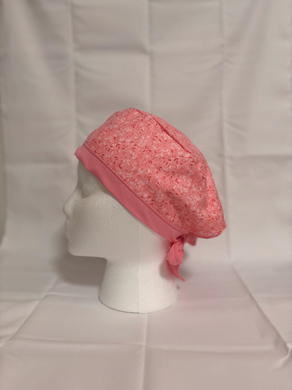 Pretty in Pink Scrub Cap with Ties | Scrub Caps