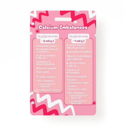 Electrolyte Imbalances & Relationships Badge Buddy | Nursing Badge Buddies