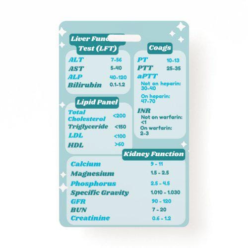 Lab Tests & Values Badge Buddy | Nursing Badge Buddies