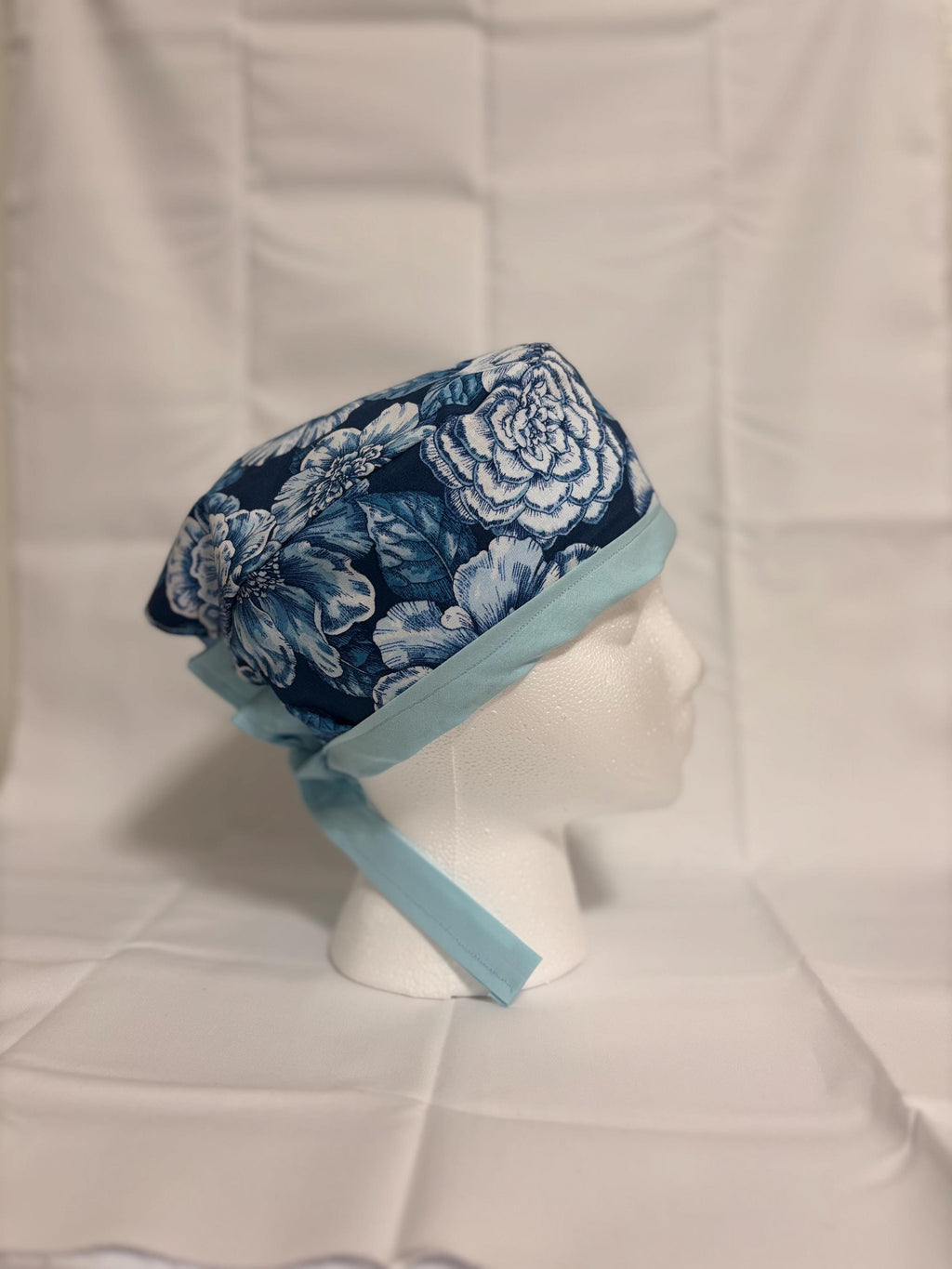 Feeling Blue Floral Scrub Cap | Scrub Caps