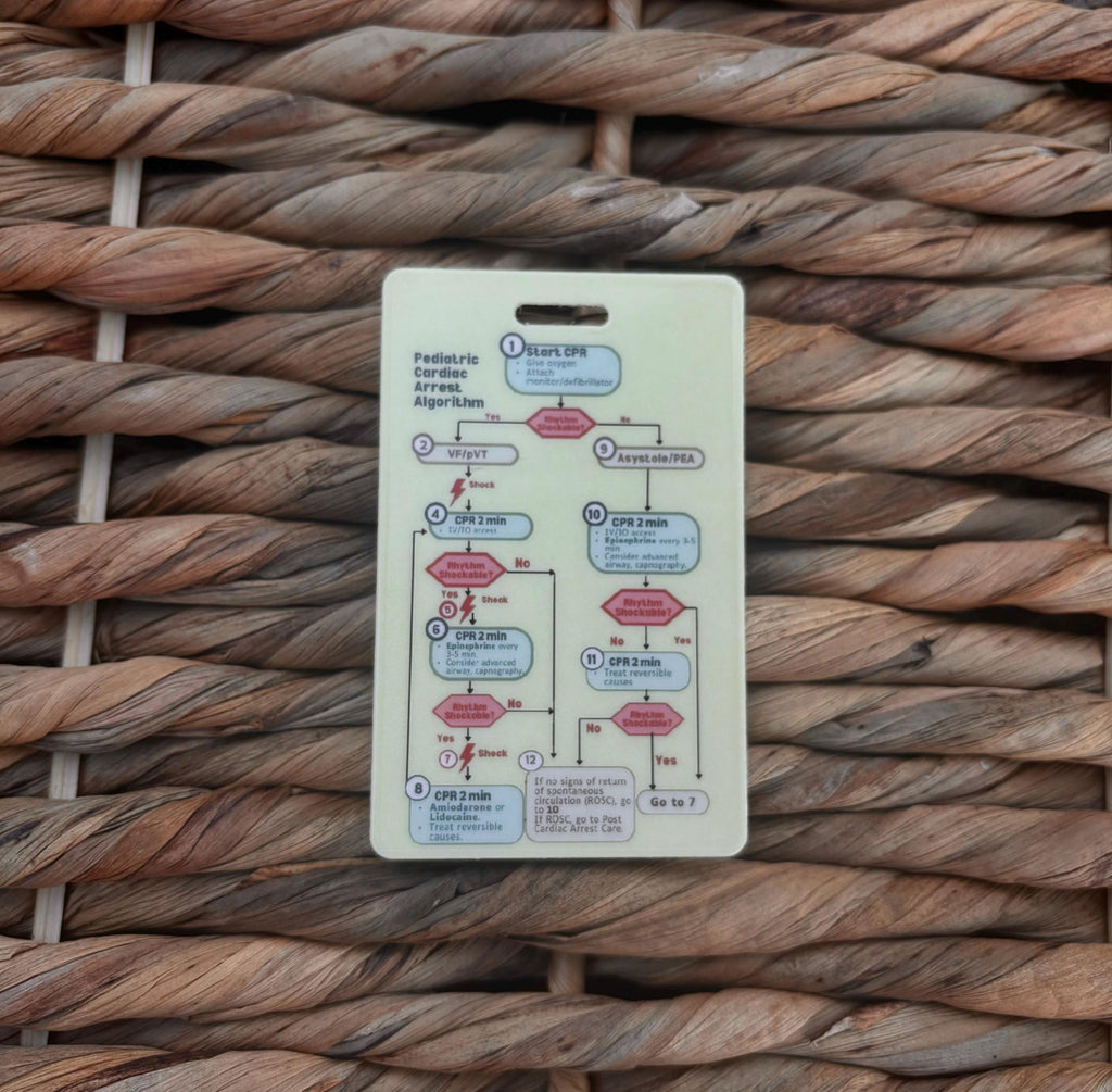 Pediatric Cardiac Arrest Algorithm (PALS) | Nursing Badge Buddies