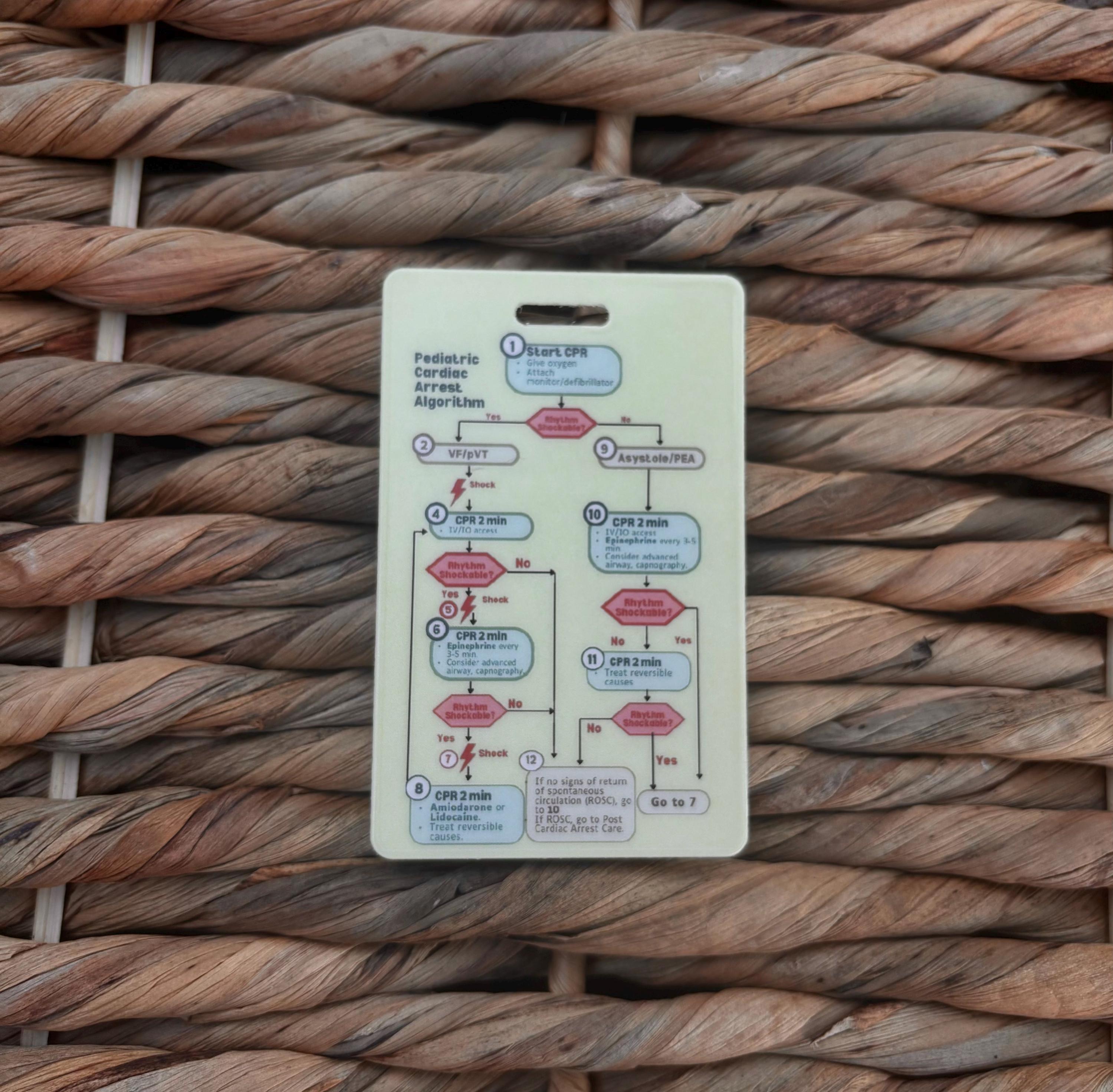 Pediatric Cardiac Arrest Algorithm (PALS) | Nursing Badge Buddies