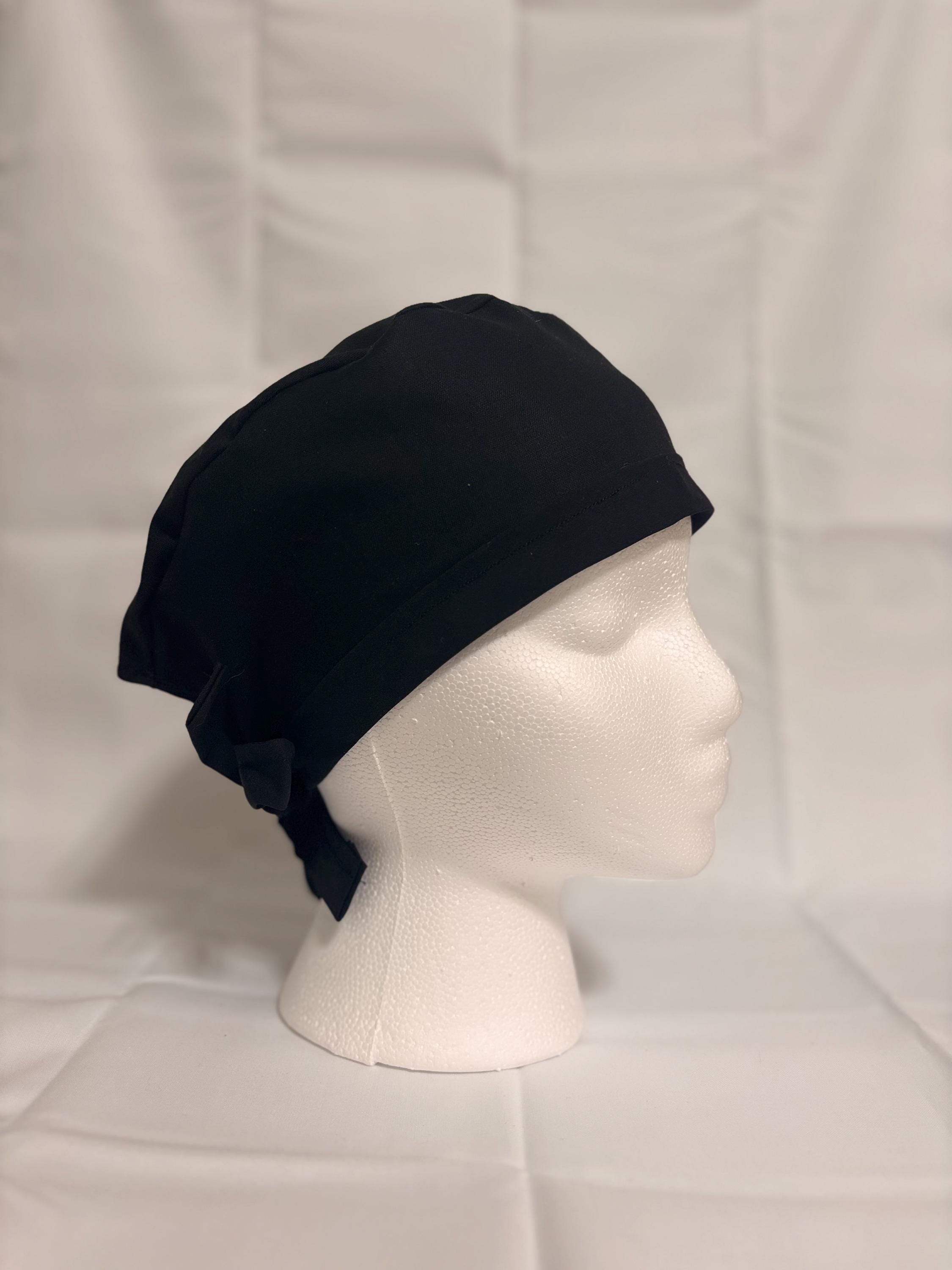 Black & White Floral Scrub Cap | Scrub Caps