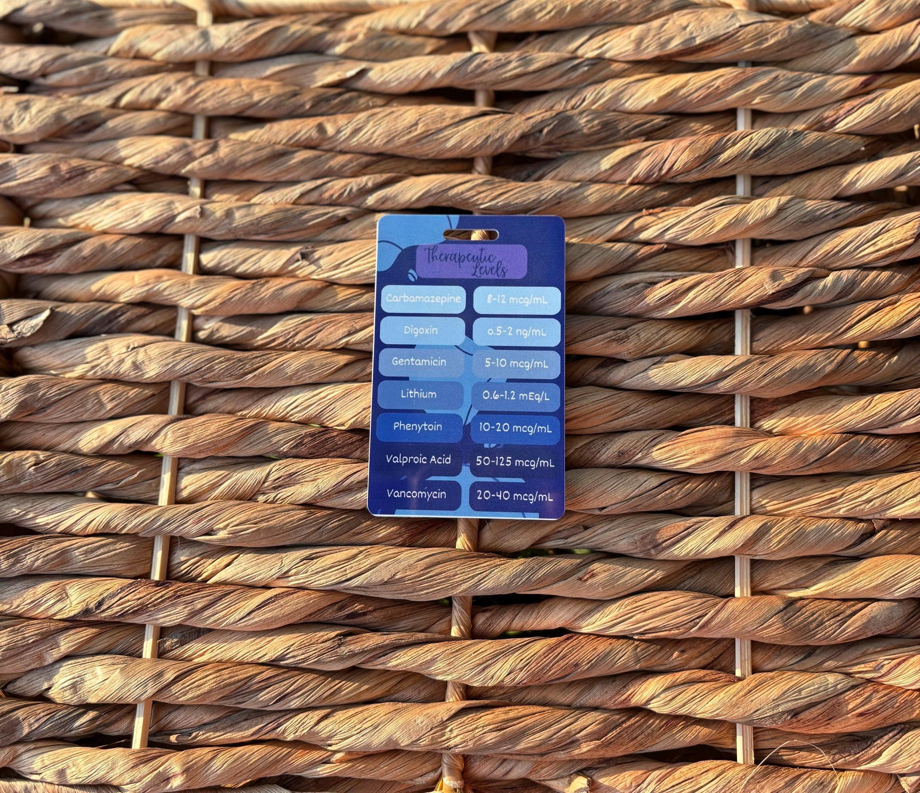 Antidotes & Therapeutic Levels Badge Buddy | Common Medications