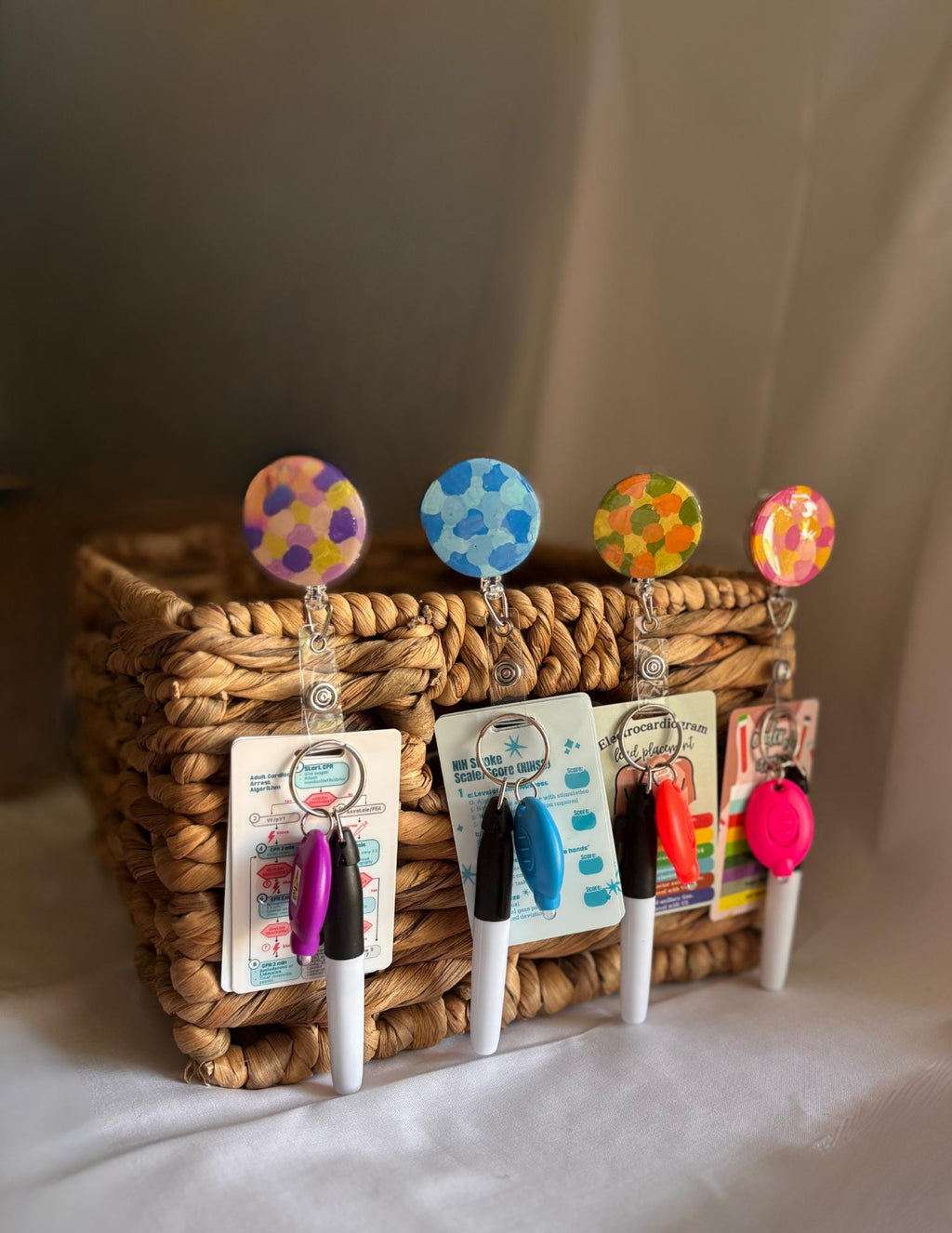 Floral Badge Reels | Handmade Nursing Badge Reel