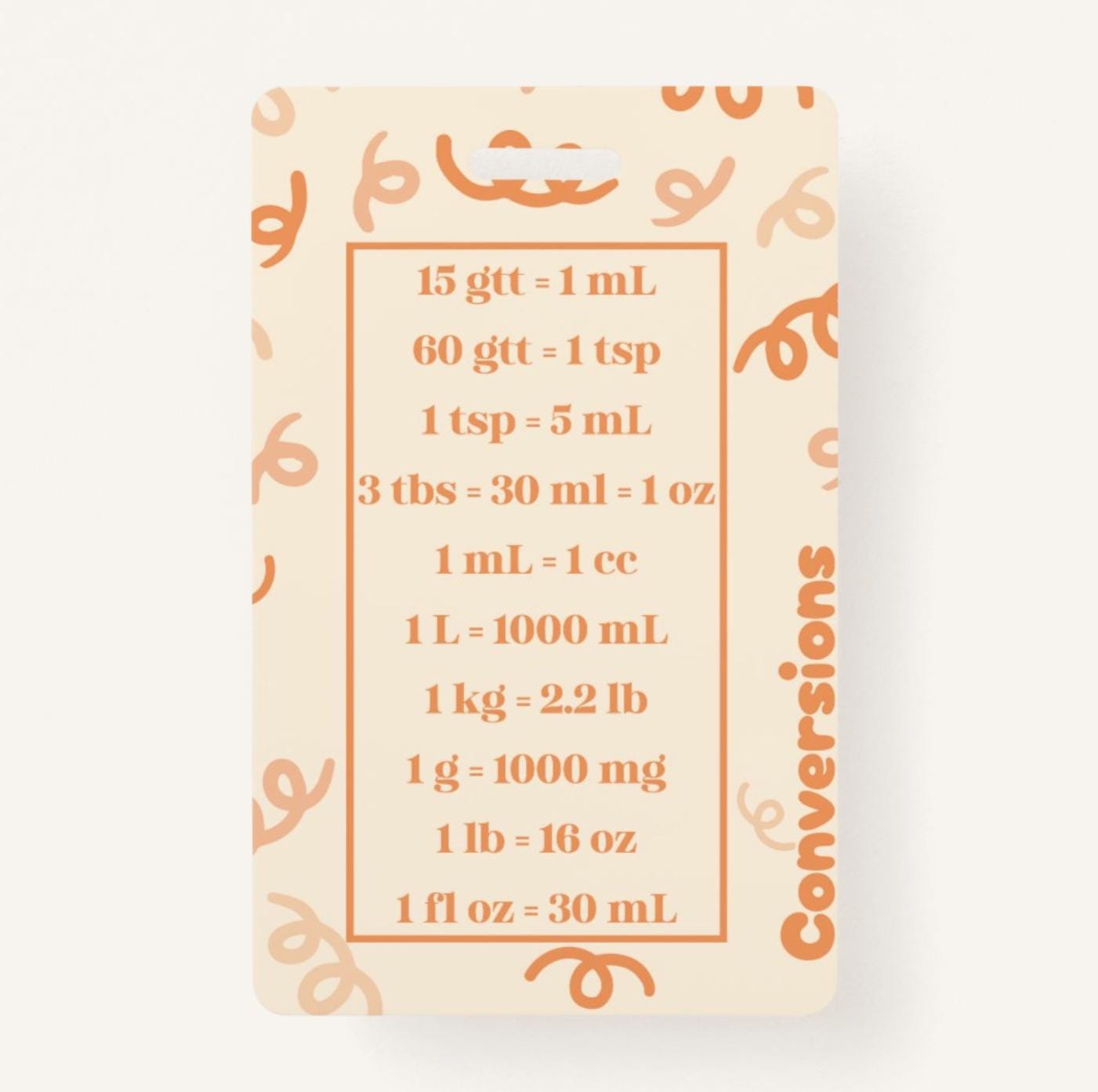 Dosage Conversions, Times, & Routes Badge Buddy | Nursing Badge Buddy