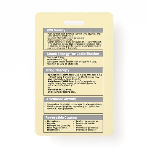 Pediatric Cardiac Arrest Algorithm (PALS) | Nursing Badge Buddies